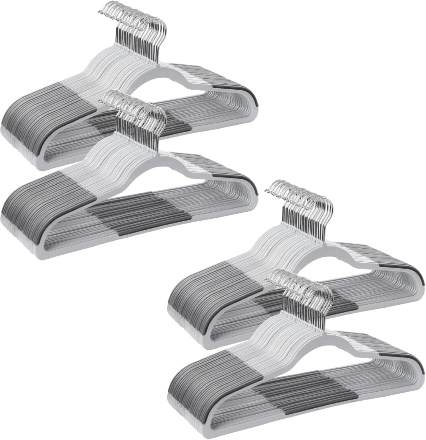 SONGMICS Clothes Hangers Pack of 100 Space-Saving Plastic Hangers