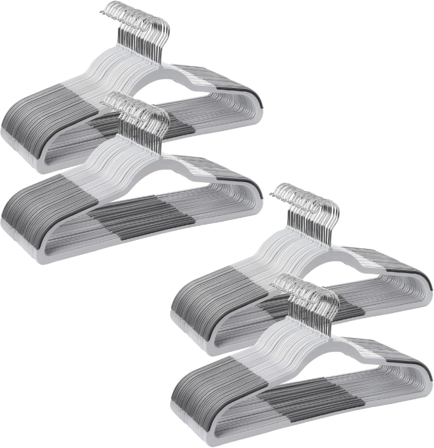 SONGMICS Clothes Hangers Pack of 100 Space-Saving Plastic Hangers