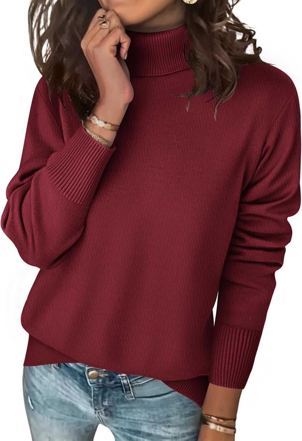 Zeagoo Women's Turtleneck Sweater for Cozy Fall and Winter Wear