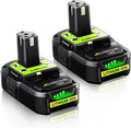 18V 4.0Ah Lithium-ion Replacement Battery for Ryobi Tools - 2 Pack