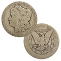 USA 1878-1904 Morgan Dollar 90% Silver Coin in Cull Condition