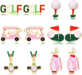 Stylish Golf Ball Earring Set by XOCARTIGE