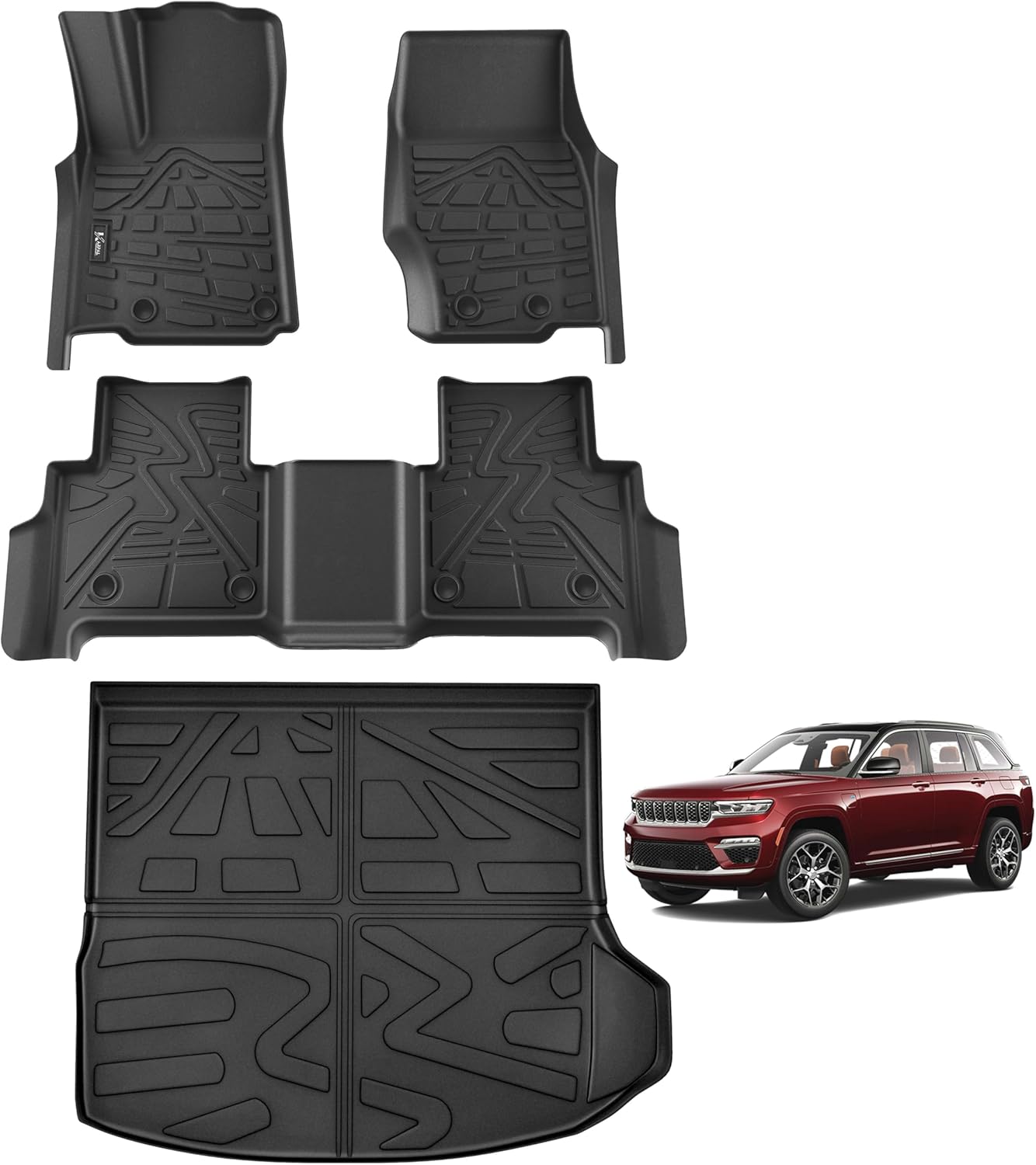 KARPAL Custom Fit Floor Mats for 2022-2025 Jeep Grand Cherokee