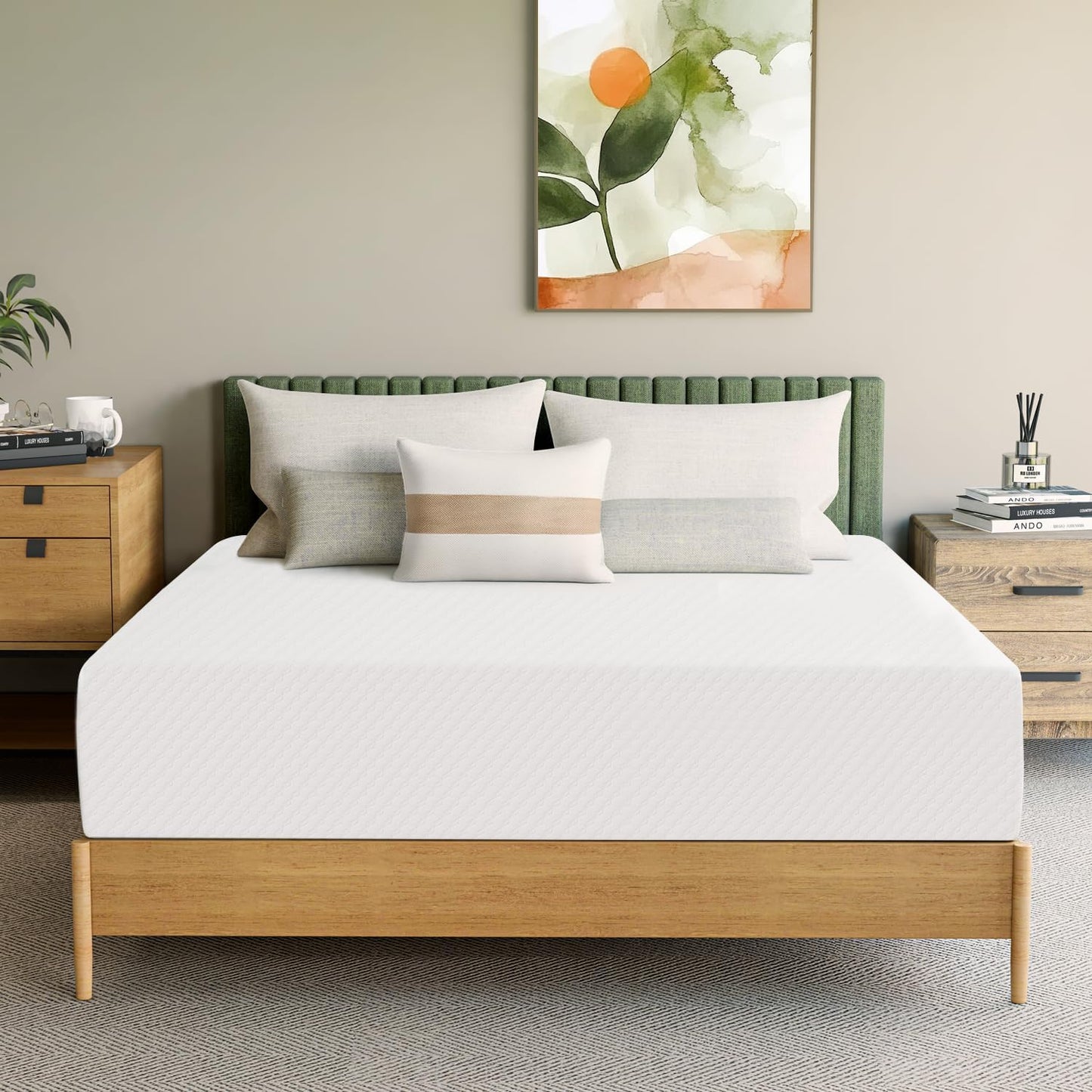 Neo Sleep 12 Inch Full Medium Firm Cooling Gel Memory Foam Mattress