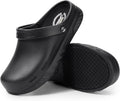 Wide Chef Clogs for Men Slip Resistant Work Shoes - FitVille