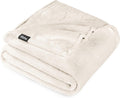 King Size Vanilla Microplush Fleece Blanket - Ultra-Soft Lightweight