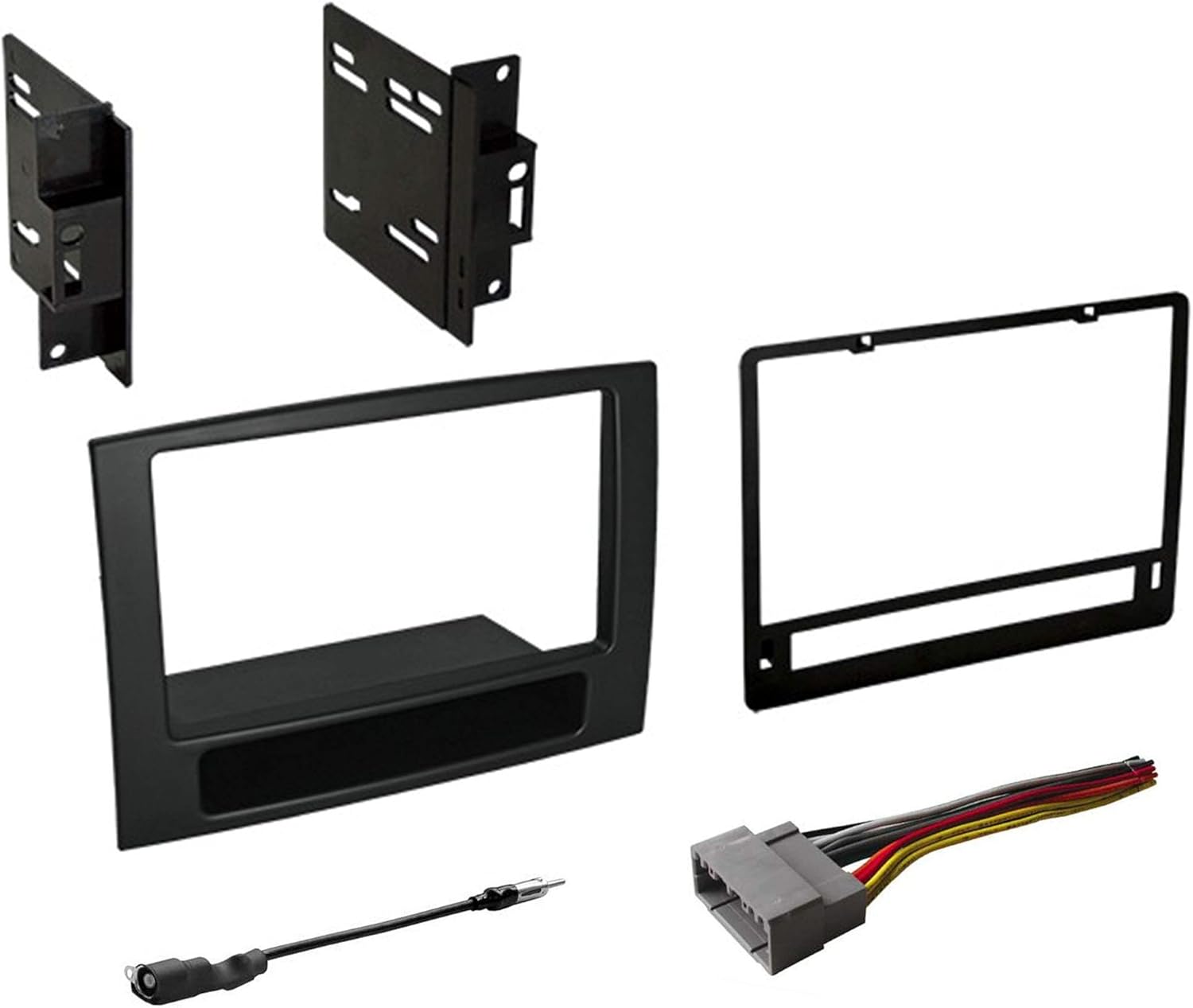 Double DIN Dash Kit for Dodge RAM 2006-2008 with Antenna Adapter