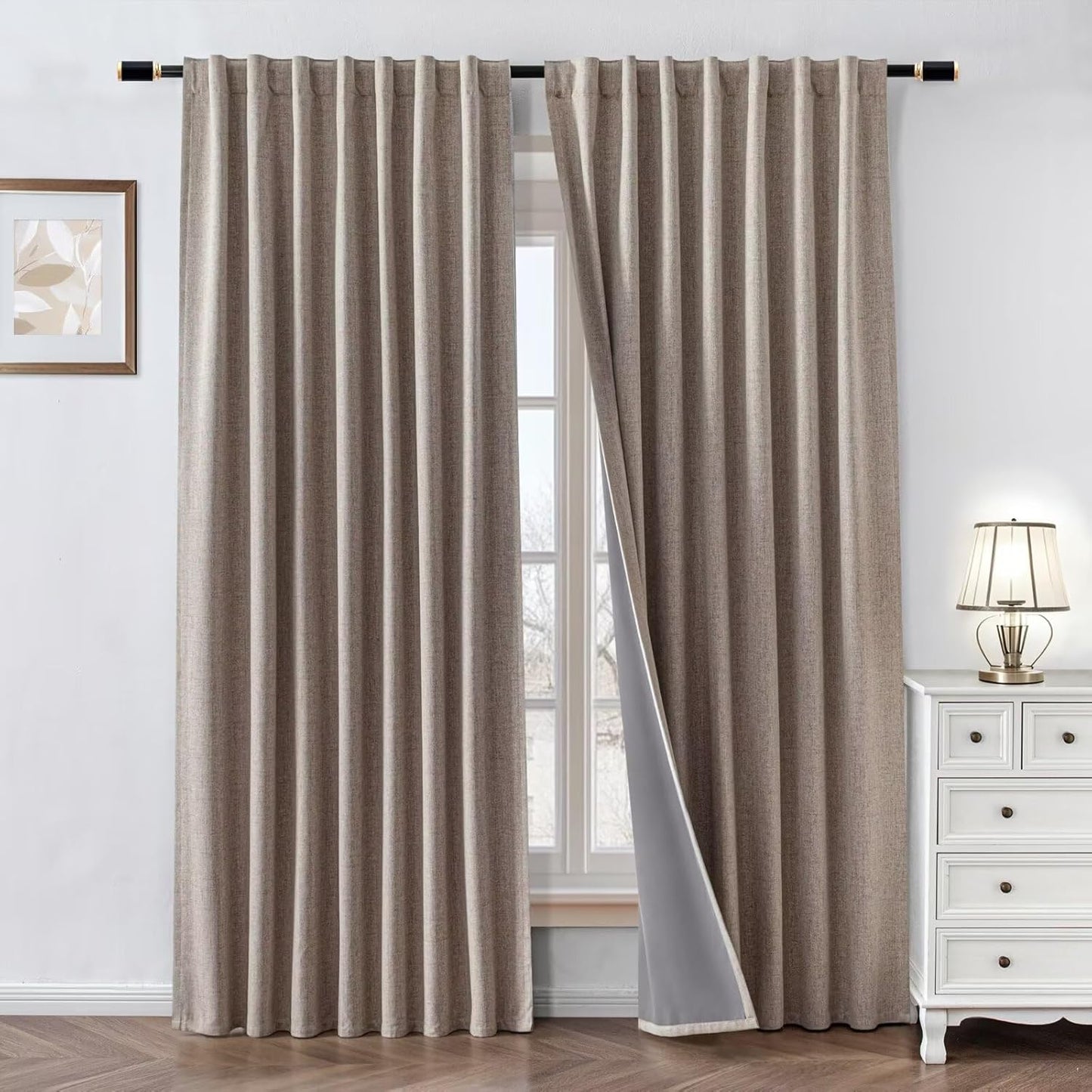 100% Blackout Curtains for Bedroom and Living Room Decor