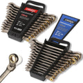 DISEN 24pcs 90-Tooth Ratchet Wrenches Set - Flex Head Combination Set