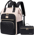 Lunch Backpack for Women 15.6in Laptop - 2-in-1 Insulated Pack