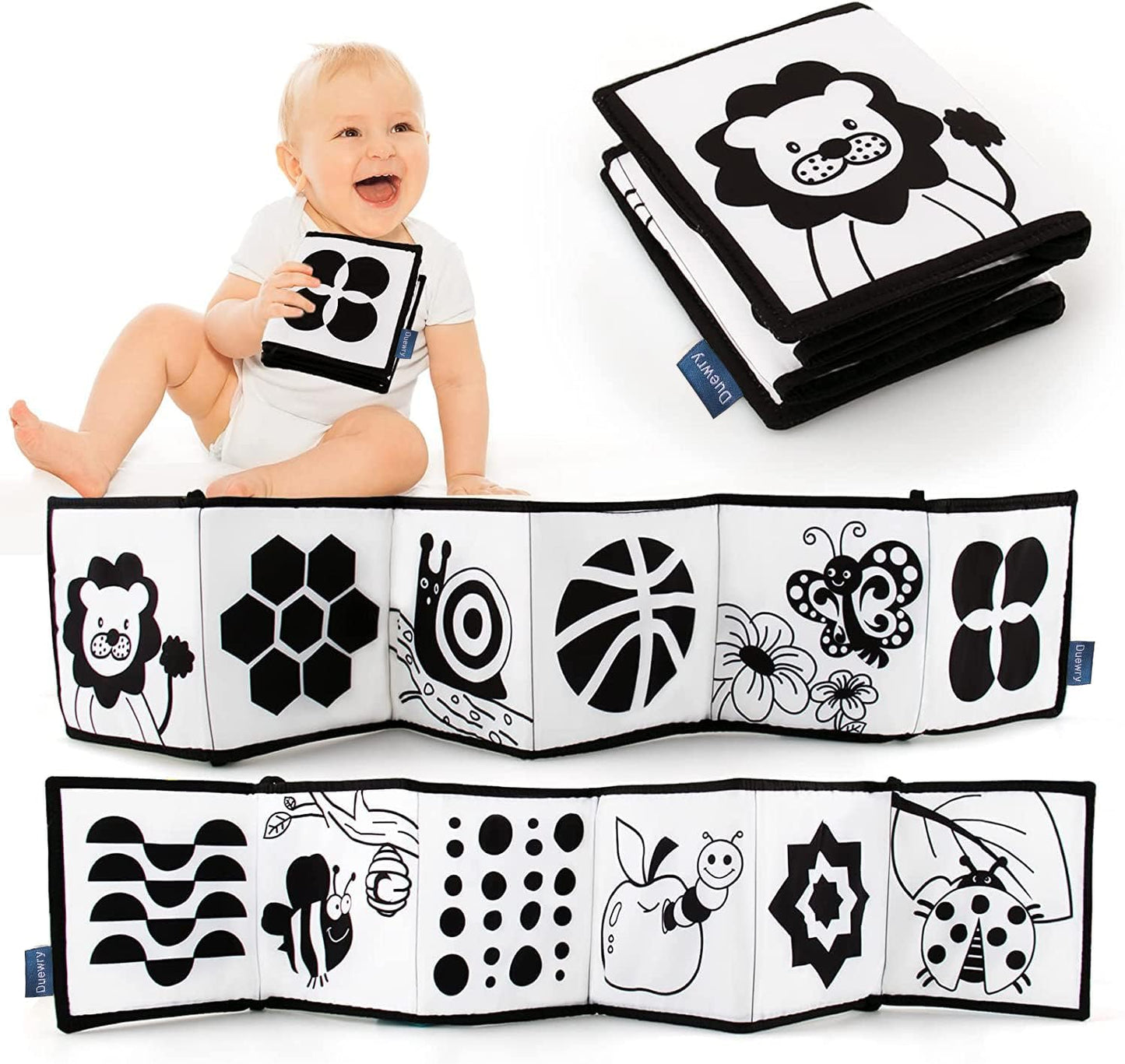 High Contrast Soft Book for Infant Stimulation