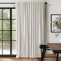 100% Blackout Shield Linen Blackout Curtains 84 in Long - Total