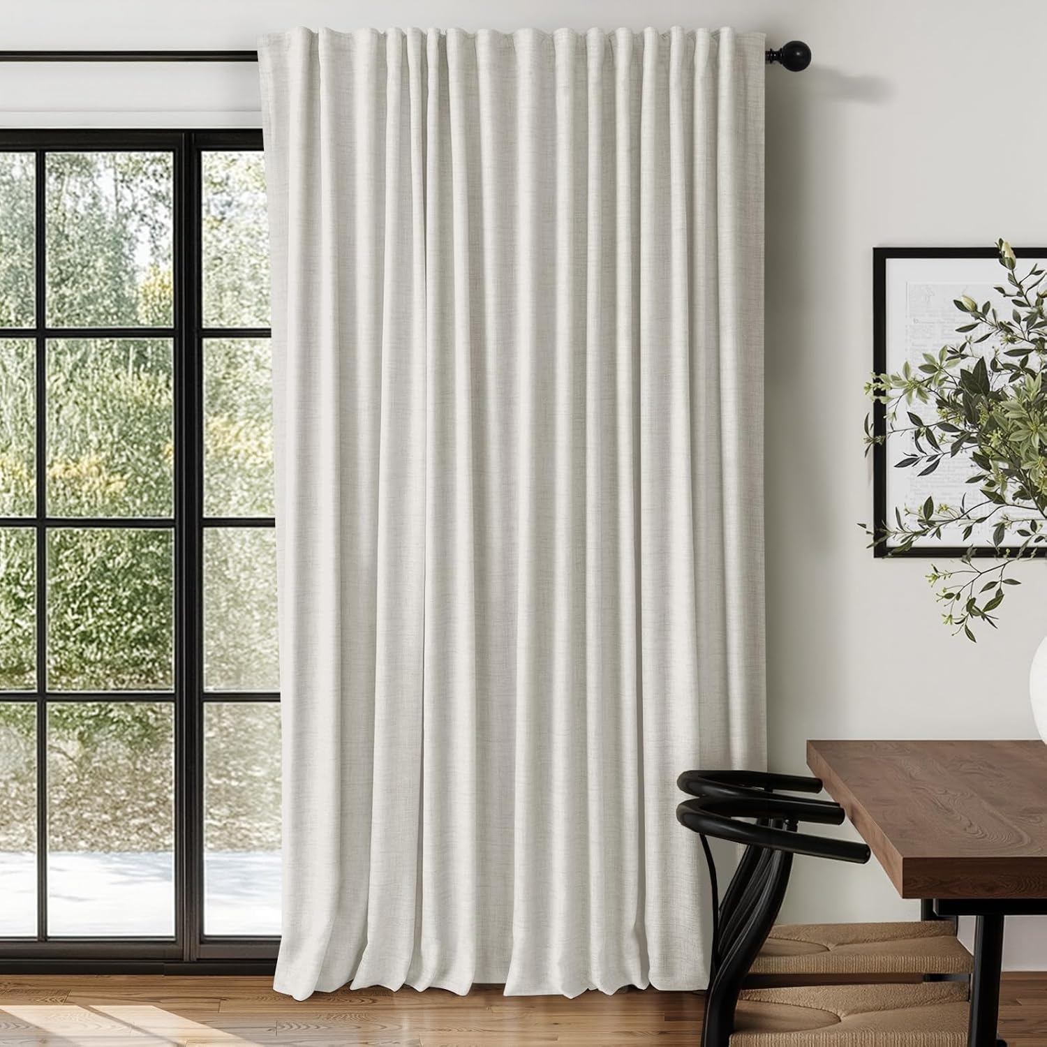 100% Blackout Curtains for Bedroom and Living Room 84 in Long