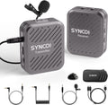 SYNCO G1(A1) Gray Wireless Lavalier Microphone - Reliable 2.4GHz Audio