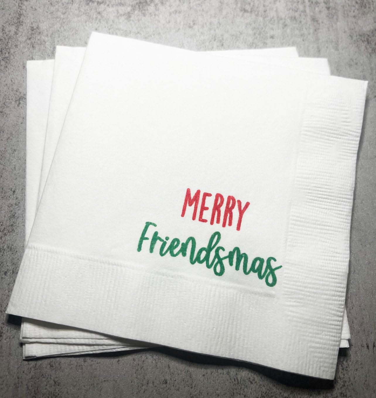 Funny Friendsmas Cocktail Napkins - Set of 25