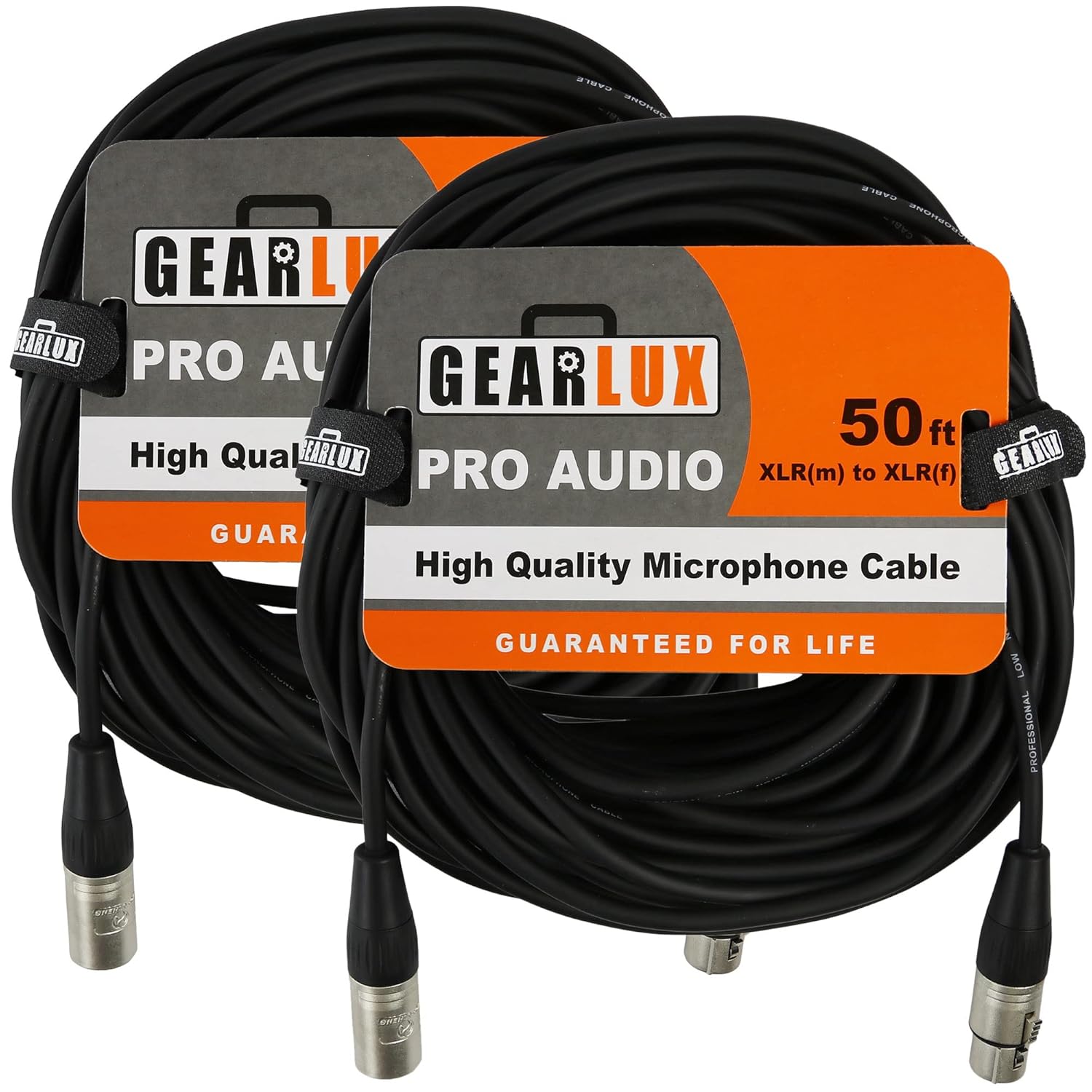 Gearlux XLR Microphone Cable 50 Feet - Professional Quality