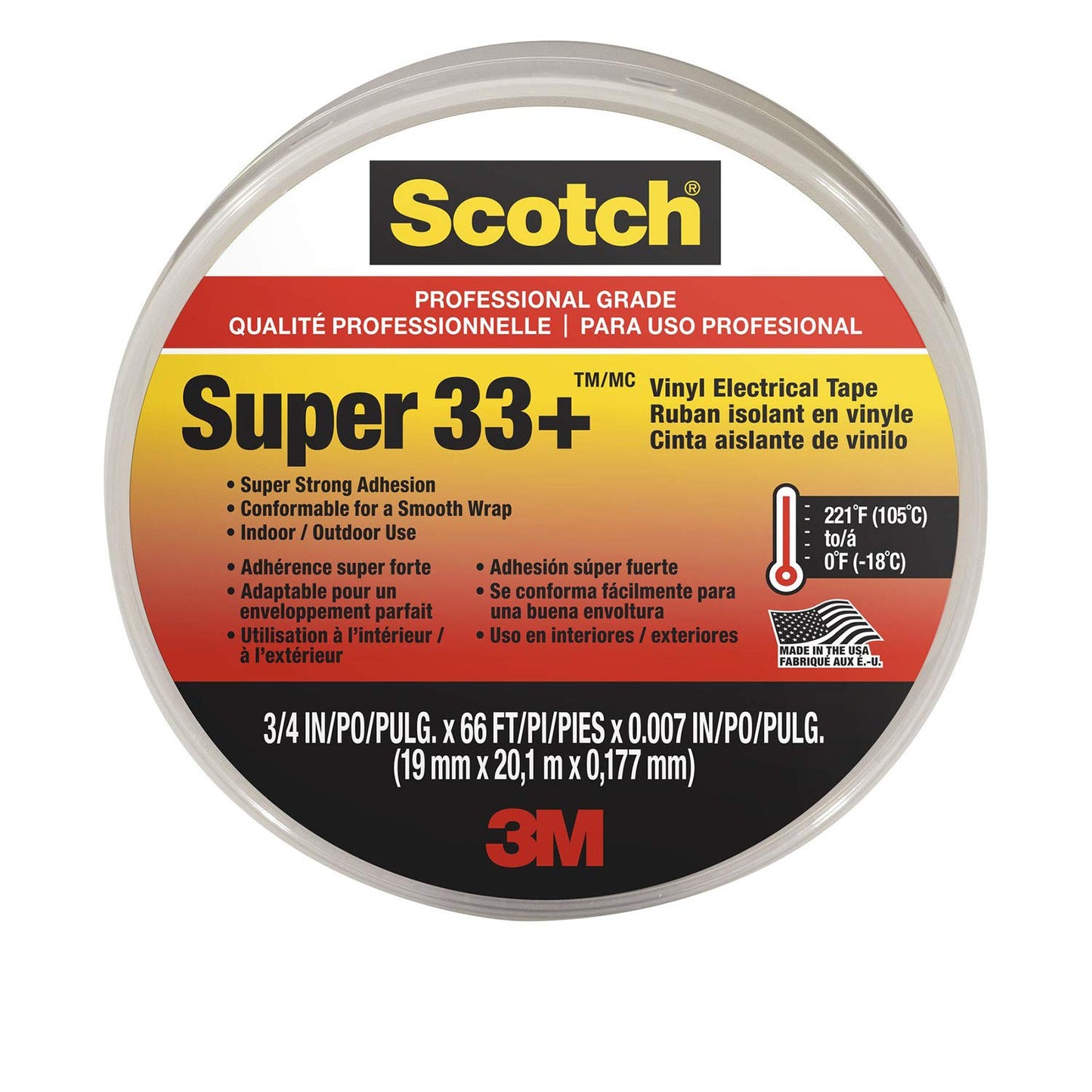 3M Scotch Super 33+ Vinyl Electrical Tape for Insulation Needs