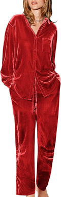 Ekouaer Velour Track Suits for Women 2 Piece Loungewear Set