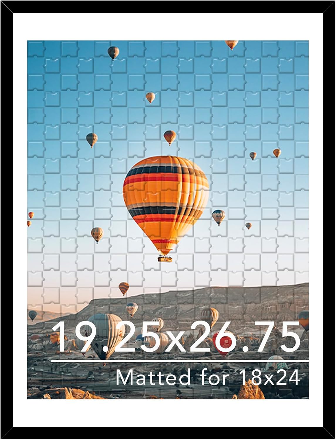 19.25x26.75 Puzzles Frame Black for Photos and Posters