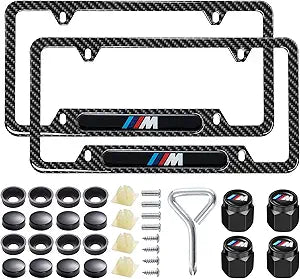 2PCS Black License Plate Frames for BMW-M by SunteeLong
