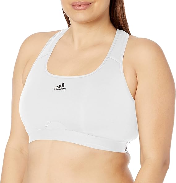 adidas Women's Plus Size Training Medium Support Racer Back Bra