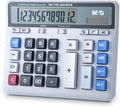Desktop Calculator 12 Digits Extra Large LCD Display - Clear Office