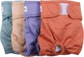 Reusable Female Dog Diapers for Medium Dogs (4 Pack) - Leakproof