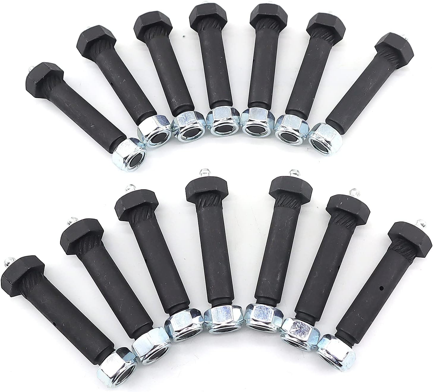 Greaseable Spring Bolt for Trailer Axle Suspension - 14pcs Set