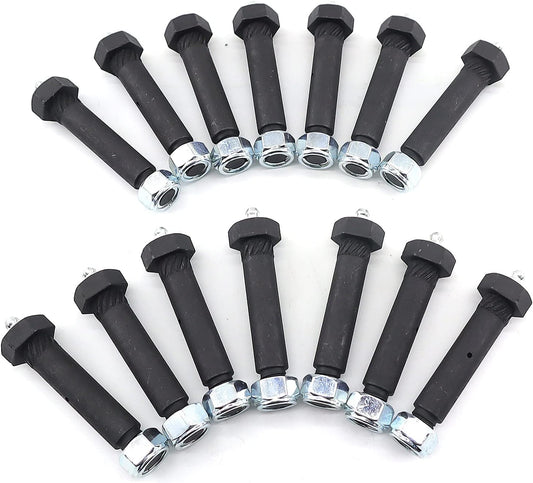Greaseable Spring Bolt for Trailer Axle Suspension - 14pcs Set
