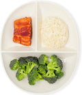 Uba Portion Control Plate (Porcelain) for Adults - Guided Balanced