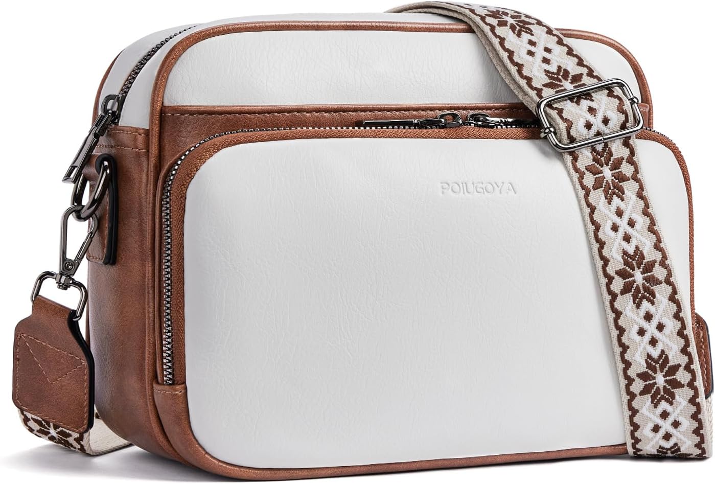 Trendy Vegan Leather Crossbody Purses for Women by POIUGOYA