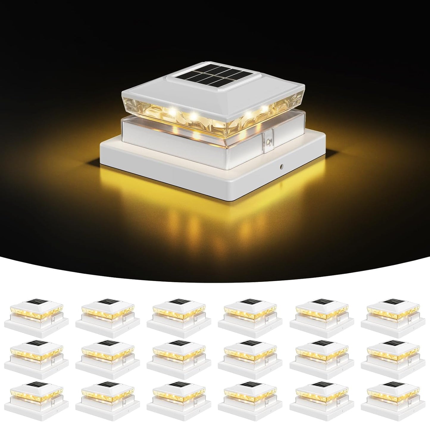 Solar Post Cap Lights for 4x4 and 5x5 Outdoor Posts