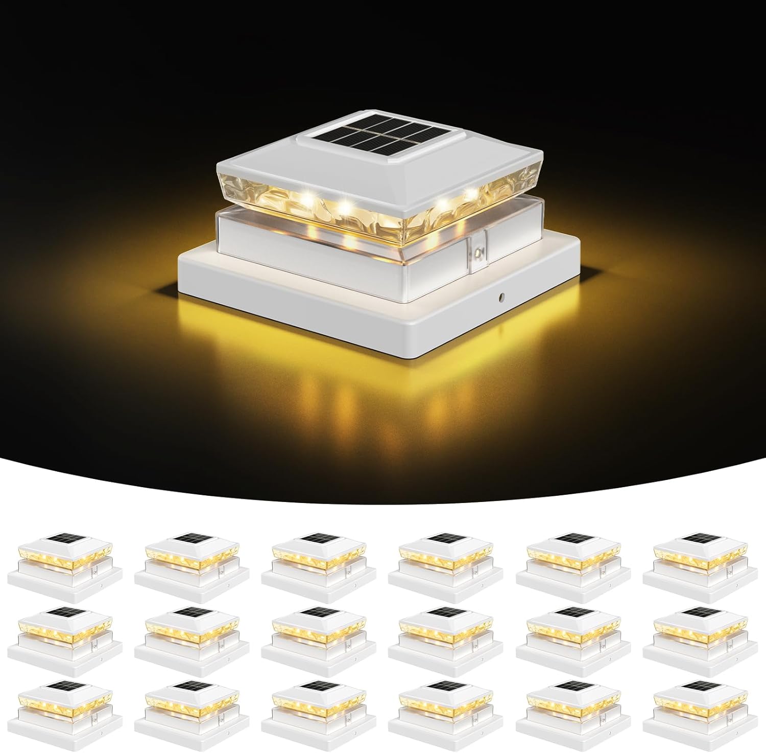 Solar Post Cap Lights for 4x4 and 5x5 Outdoor Posts
