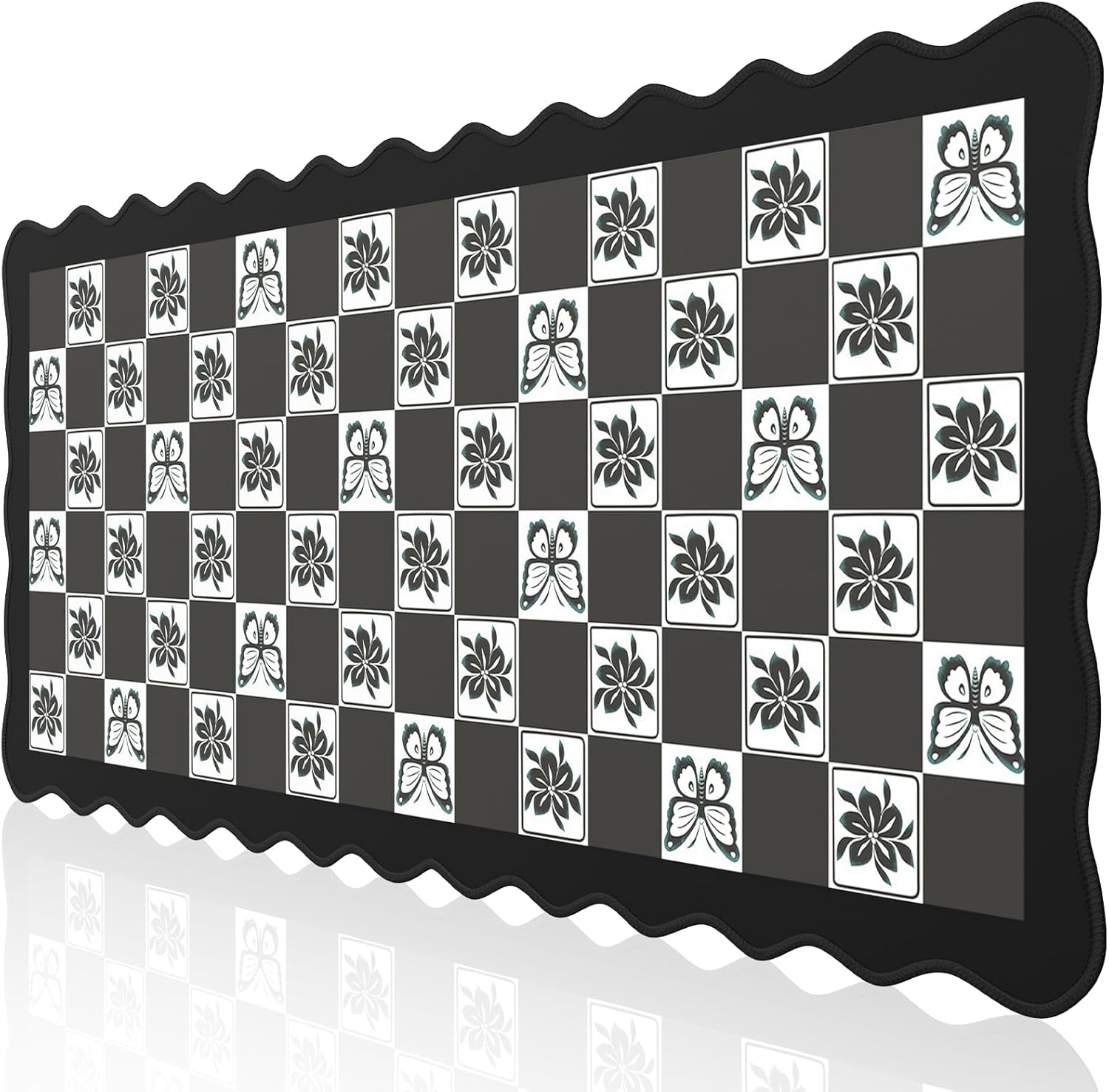iCasso XXL Large Desk Mat - Non-Slip & Stylish Butterfly Design