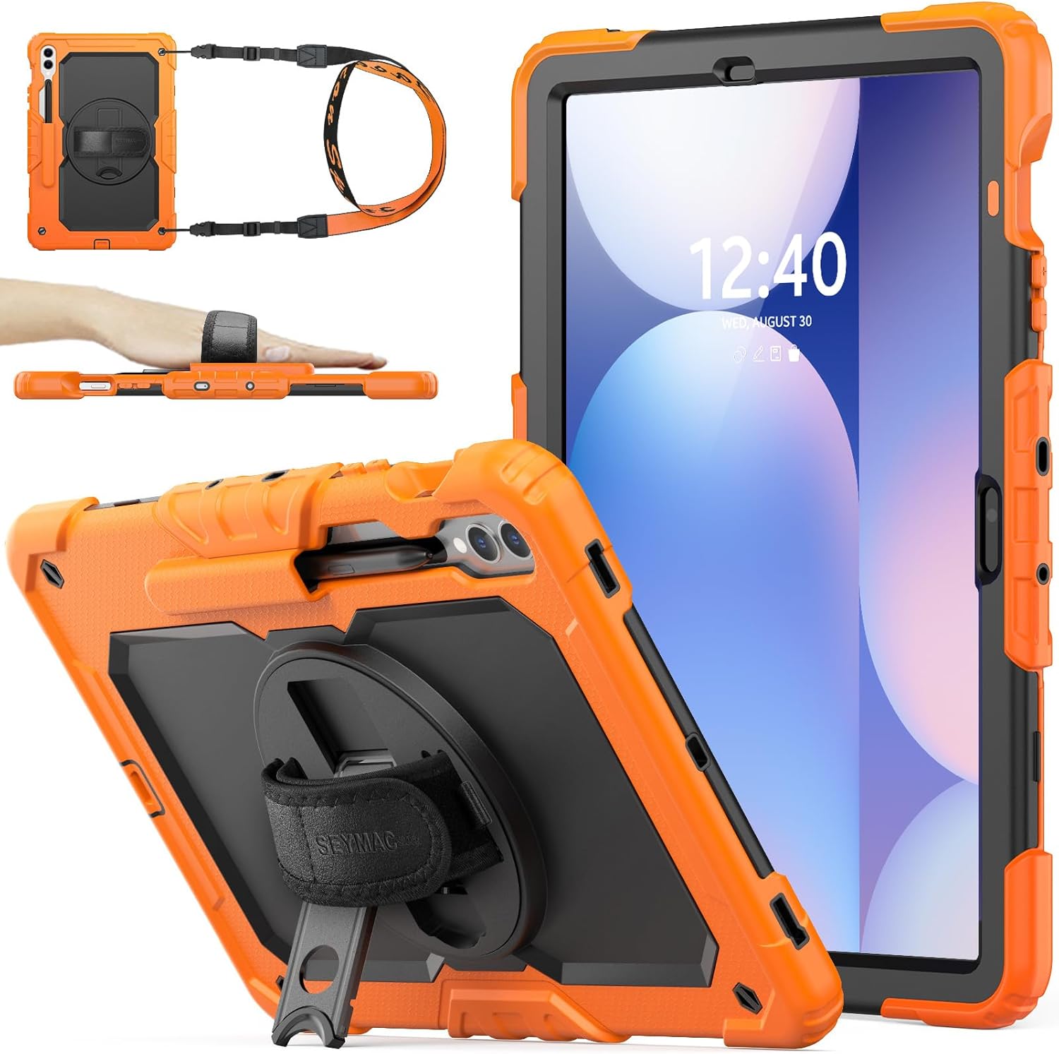 Premium 360 Rotating Case for Samsung Galaxy Tab S10 Plus & S9 Plus