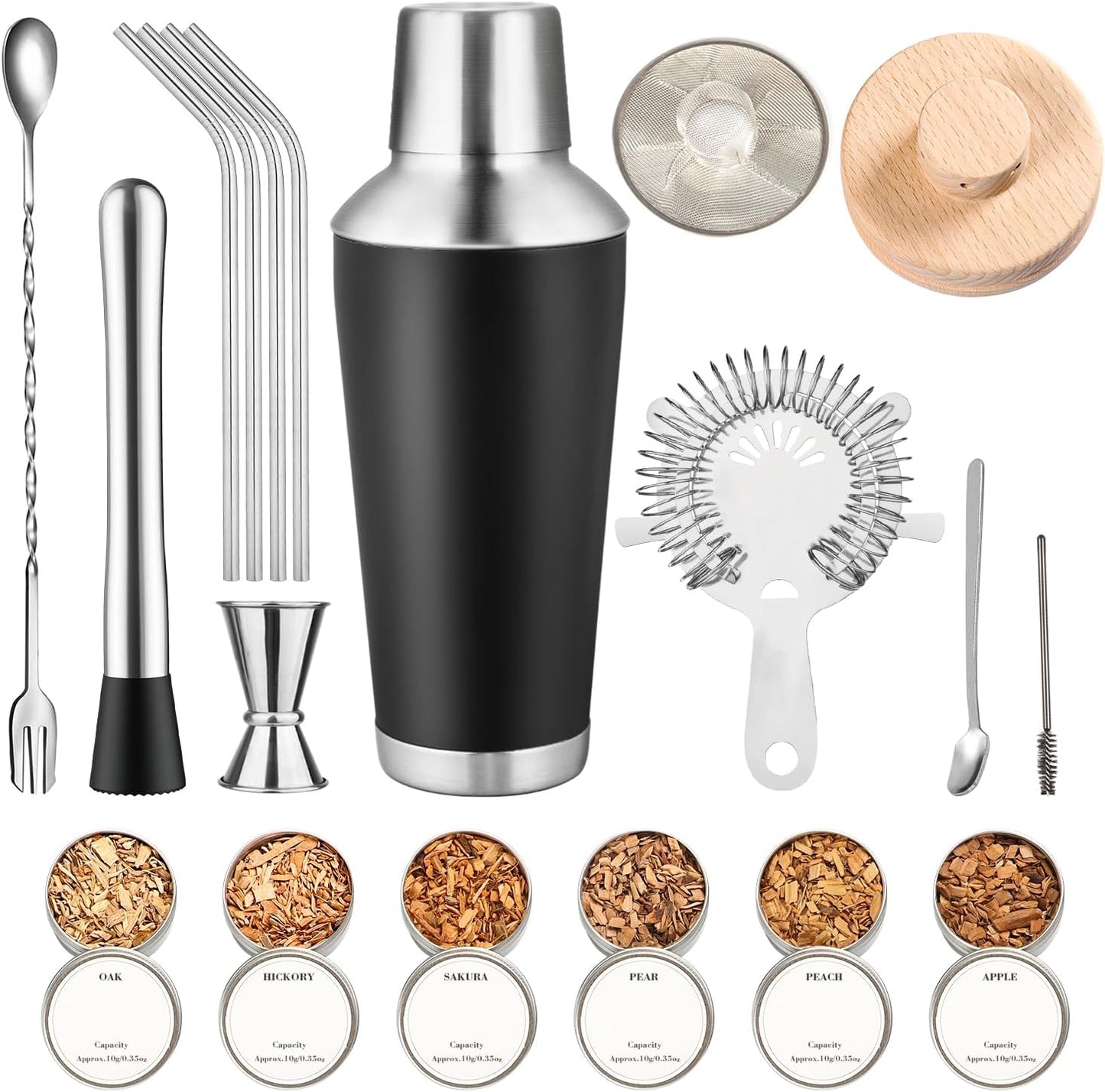 Whiskey Smoker Bartender Set with Cocktail Shaker - FiveHome