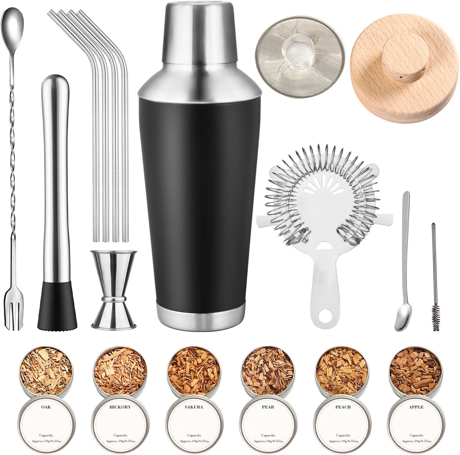 Whiskey Smoker Bartender Set with Cocktail Shaker - FiveHome