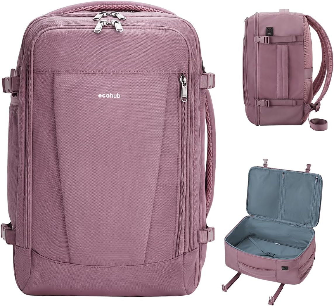 ECOHUB 17 Travel Backpack with USB Port & Luggage Sleeve