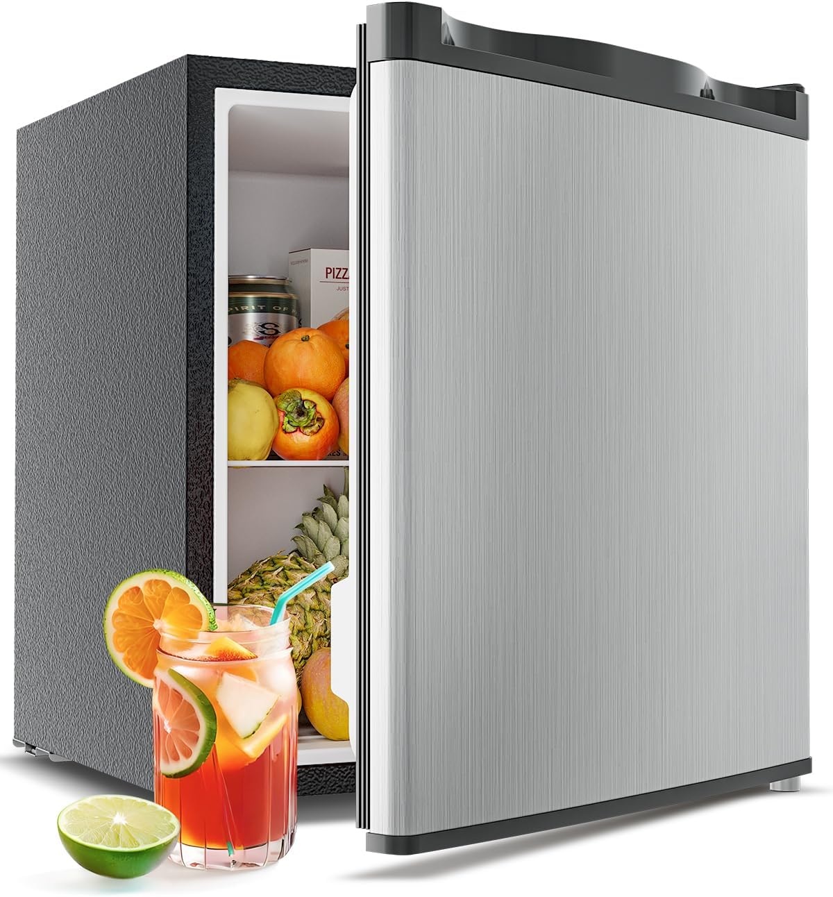 Mini Fridge with Freezer - Compact 1.7 Cu.Ft Refrigerator
