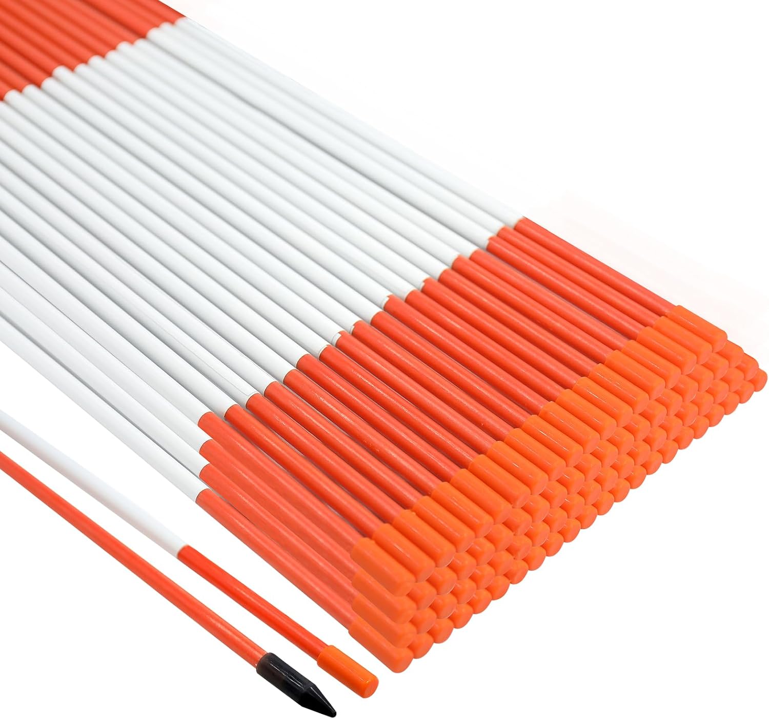 Growsun Driveway Marker 48in Reflective Plow Stakes for Safety
