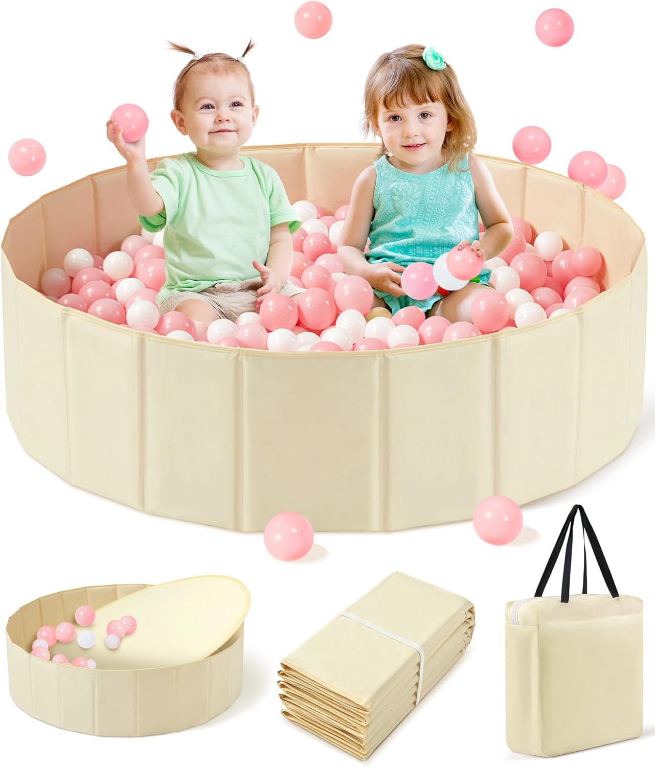 Large Ball Pit for Toddlers - 44 in Play Area for Fun