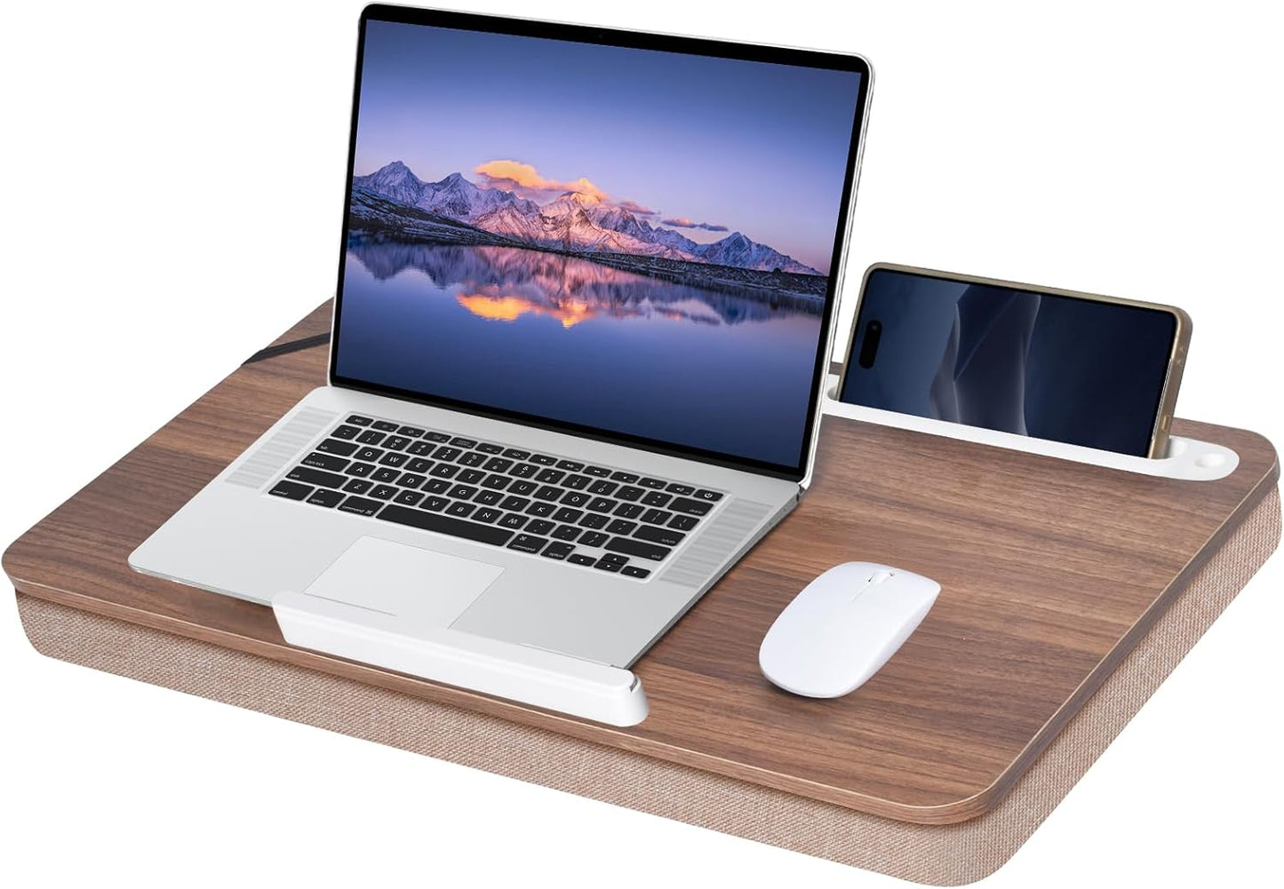 wishacc Lap Desk 24 inches Extra Large for Work and Leisure