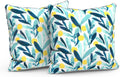 Outdoor Throw Pillows Set of 2 20in x 20in - Waterproof, Fade