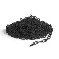 Montour Line Plastic Chain Safety Barrier Silver 2 in 100 ft