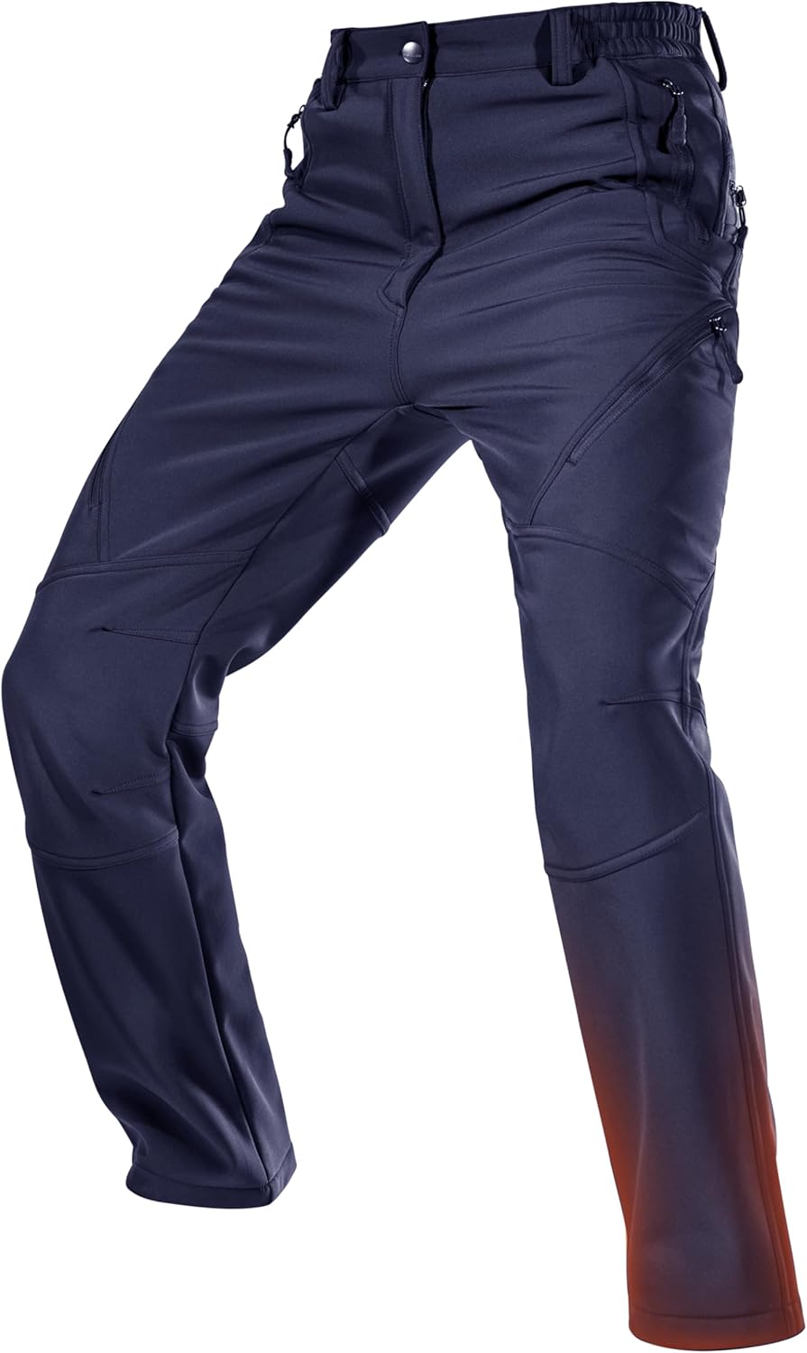 FREE SOLDIER Men's Fleece Lined Outdoor Cargo Hiking Pants