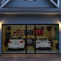 Magnetic Garage Screen Door for 2 Car Garage 16x8ft - Breathable Heavy