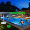 Pool Volleyball Net Set with LED Lights - Solar Powered Night Play