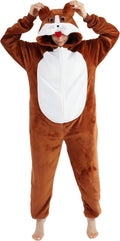 Adorable Unisex Adult Animal Costume Onesie for Halloween Fun