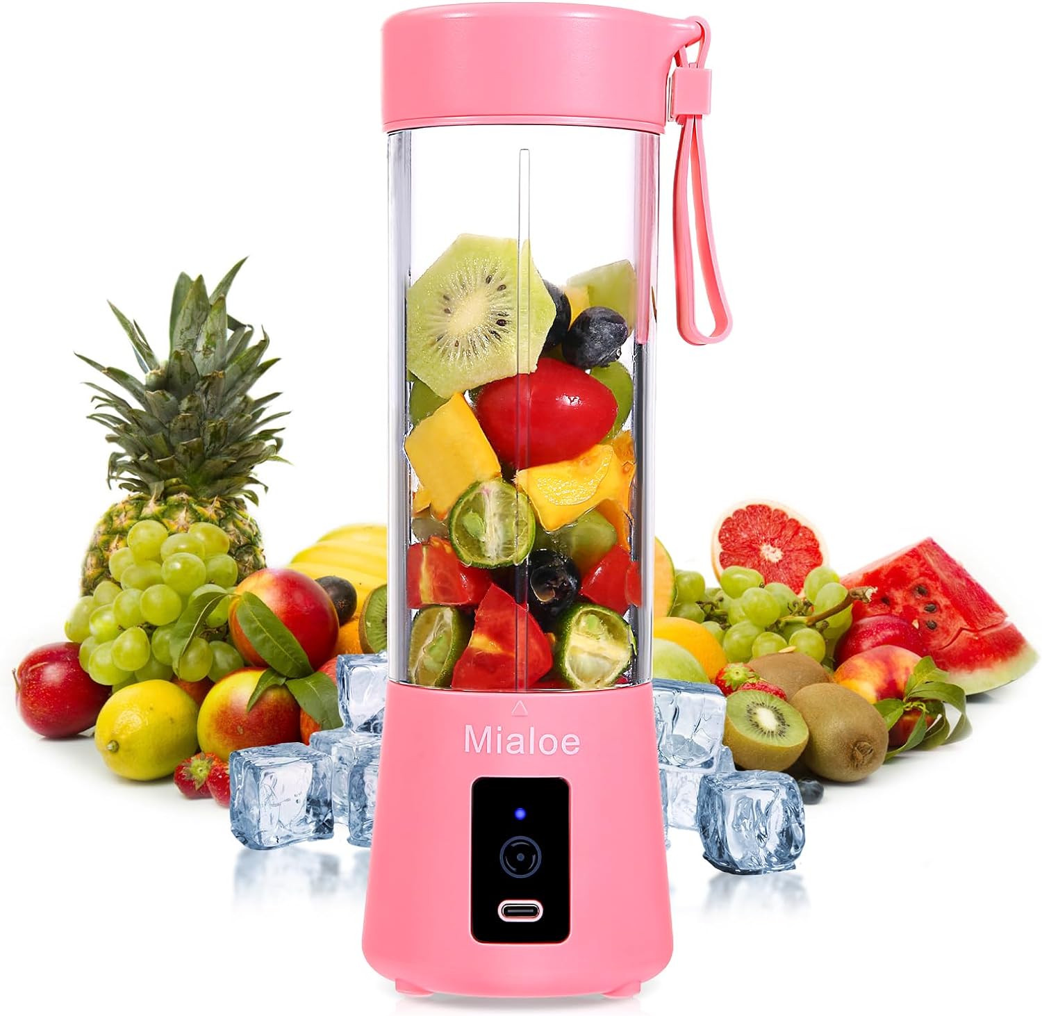 Mialoe Portable USB Blender - Blend Anywhere 14oz Pink