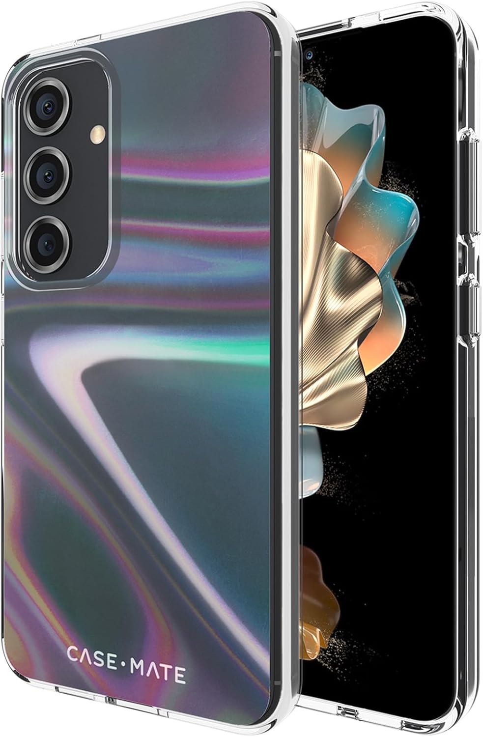 Iridescent Swirl Samsung Galaxy S24 5G Case with 12ft Drop Protection